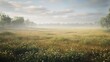 © Sama - Expansive Photorealistic Field with Lush Green Grass and Serene Horizon. AI generated illustration