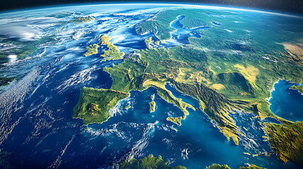 Wall Mural - Europe from Space