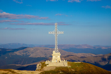 The cross of the heroes on the Caraiman mountain - Romania