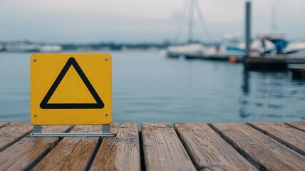 A sign at a marina with cautionary warnings and regulatory guidelines for boating, including speed limits and safety equipment requirements, water safety, controlled caution