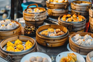 tradition chinese food dim sum display tradition chinese food dim sum display