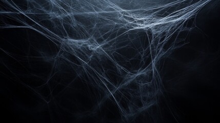 Cobweb texture for Halloween. Spider web with intricate patterns on a dark background