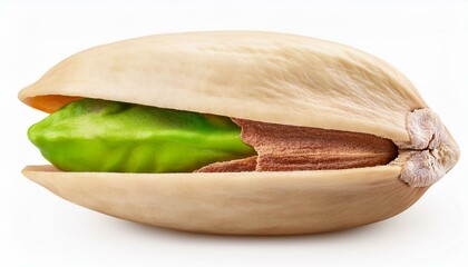 Wall Mural - pistachio isolated on white background, full depth of field
