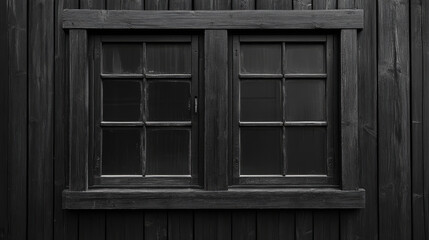 A sleek black wooden window, perfect for adding a classic touch to your design projects.  It's ideal for backgrounds, posters, wallpapers, and banners.