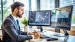 © Rafay - Businessperson Analyzing Market Trends on a Computer for Strategic Planning and Growth Opportunities