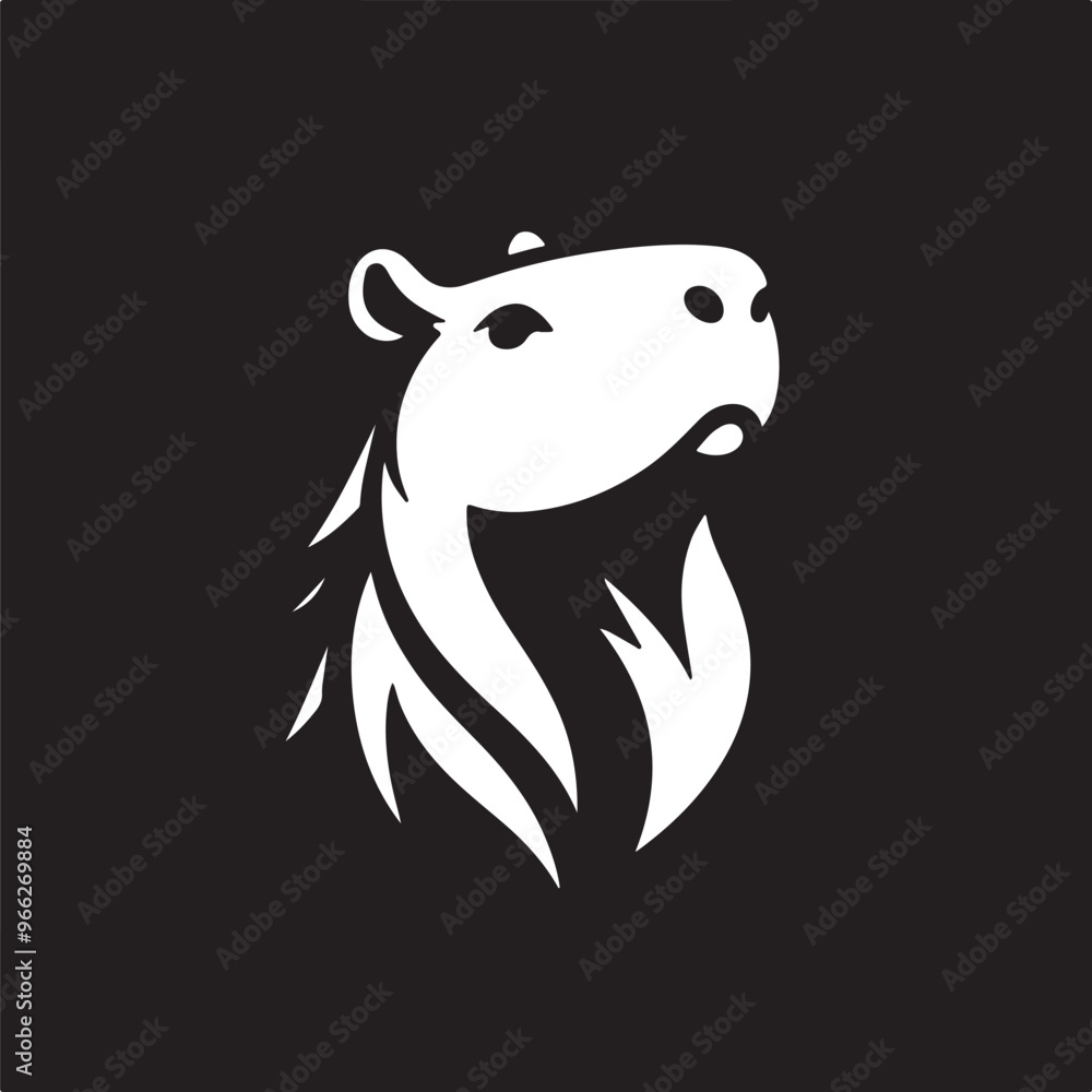 Capybara Vectorised Bitmap Capybara vector on transparent background for digital content, t-shirts ...