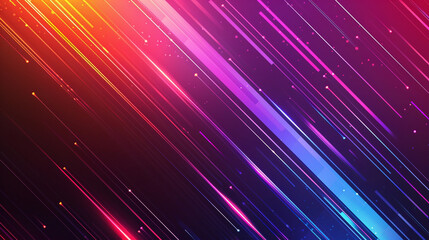 Wall Mural - Gradient tech background with futuristic lines.