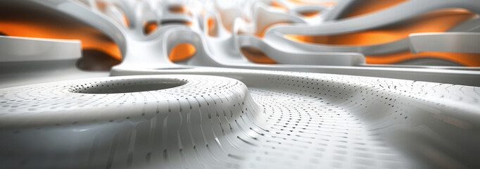 Poster - Business markets radar abstract 3d background. Generative AI.