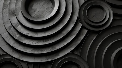 Abstract artwork showcases a circle background. The motion and circular design are evident.