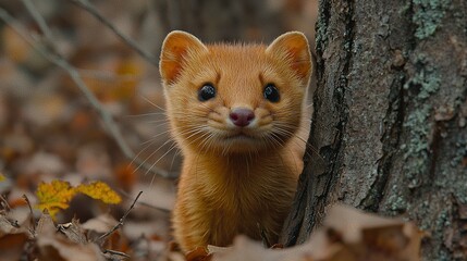 Poster -  Animal near forest tree