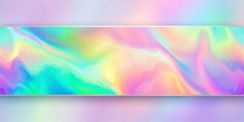 Wall Mural - Holographic Abstract Background with a Silver Line, Abstract Background , Holographic , Rainbow