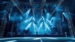 © Nas - Concert Stage with Blue Lighting