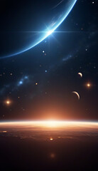 Wall Mural - space background