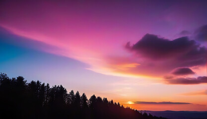 Wall Mural - vibrant cinematic sky
