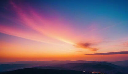 Wall Mural - vibrant cinematic sky