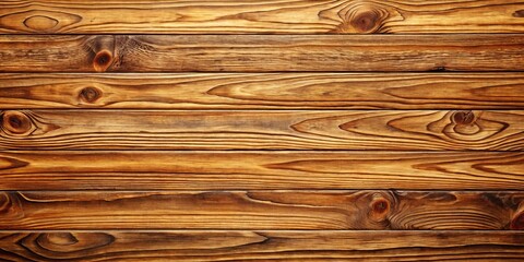 Wall Mural - Rustic Wooden Planks Texture Close Up, Horizontal Orientation, Brown and Golden Hues, Wood Grain, Natural Background, Wood Texture, Natural Material