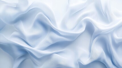 Elegant blue wave pattern on a simple white surface. Premium wave background for banners, posters or wallpaper.