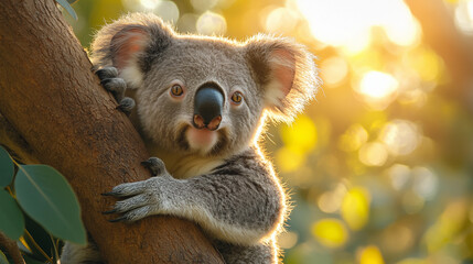 Koala in the wild. Beautiful extreme close-up. Printable photo with Instant Download. Digital photography. Art Decor. Digital art.