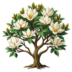 Wall Mural - magnolia-acuminata-tree