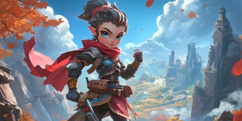 Wall Mural - A character from the game. Website header or desktop wallpaper