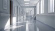 © creativeideh - Hospital Corridor with Natural Light