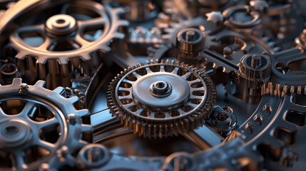 Mechanisms and gears: Integration of 3D objects representing mechanisms that move or interact with each other.