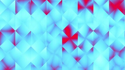 Aufkleber - Blue and red glossy squares abstract tech motion design. Loop 4k