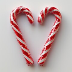 Sticker - Candy Cane Heart