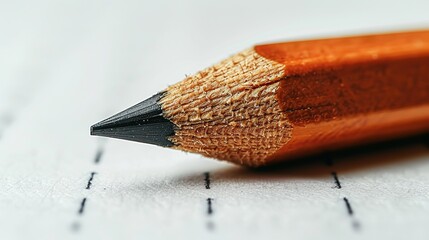 Sticker - Close-up of a Pencil Point on Paper