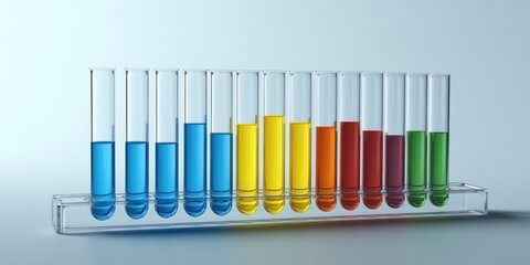 Wall Mural - science laboratory test tubes , lab equipment for research new medical