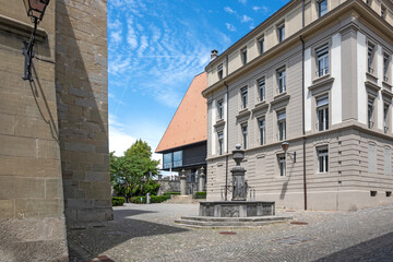 The old town of city of Lausanne, Switzerland