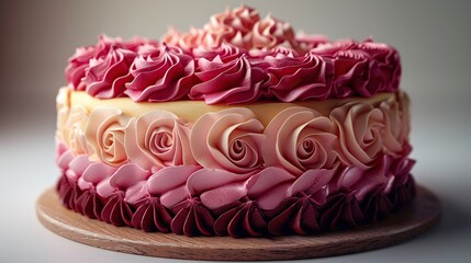 Sticker - A Delectable Rose Cake