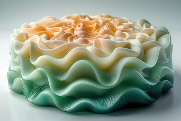 Canvas Print - Abstract Wave Cake