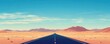 © SITTAKAN - Serene desert road, infinite horizon, flat design, soft gradients, animated look