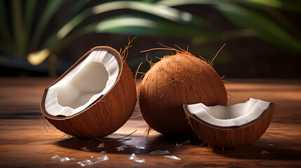 Fresh and natural coconut