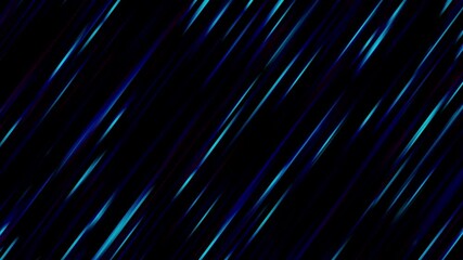 Aufkleber - Blue neon glowing stripes abstract modern motion looping background