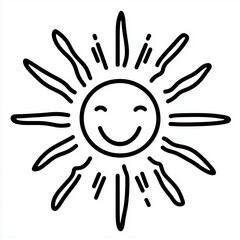 Wall Mural - Radiant Sun Icon: Vibrant Celestial Graphics for Sunny and Bright Themes