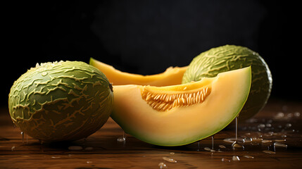 Sweet and juicy cantaloupe