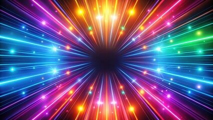 Wall Mural - Abstract neon glowing colorful beams background , neon, glowing, colorful, beams, background,abstract, vibrant, electric