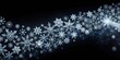 © Nasnunt - Beautiful real winter snowflakes swirl and fall slowly from a black night sky , Snowflakes, winter, beautiful, real, swirl