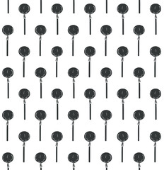 Sticker - Vector seamless pattern of hand drawn sketch doodle lollipop isolated on white background