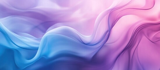 Wall Mural - Soft, flowing abstract design in pastel colors.