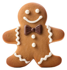 Canvas Print - Ginger bread man gingerbread cookie food.