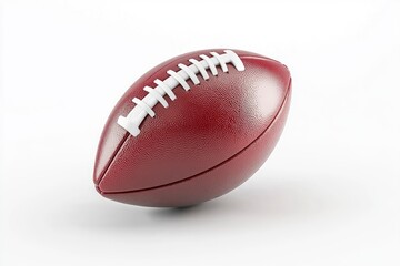 American football ball isolated on white background. 3D render , ai