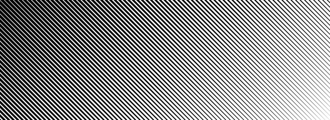Wall Mural - oblique line halftone gradation texture. fading diagonal stripe gradient background. black slant lin