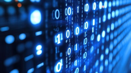 Binary code abstract pattern