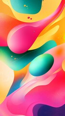 vibrant abstract shapes in colorful gradient design, artistic background. modern digital art concept