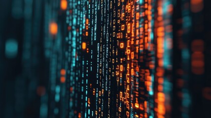 Binary code abstract pattern