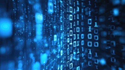 Binary code abstract pattern