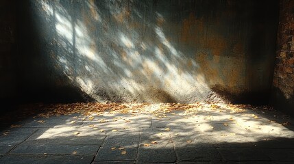 Wall Mural - Sunlight Streaks on a Stone Floor